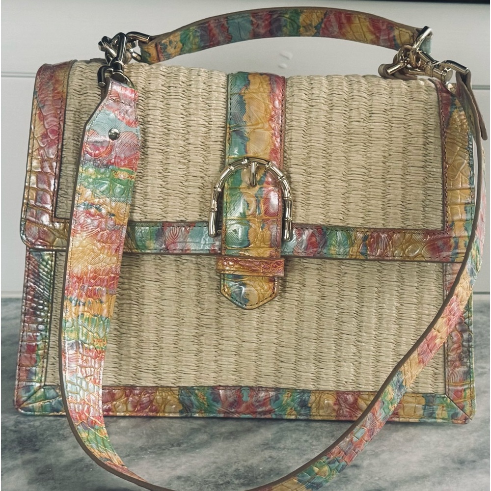 Brahmin Satchel Salt Water Taffy